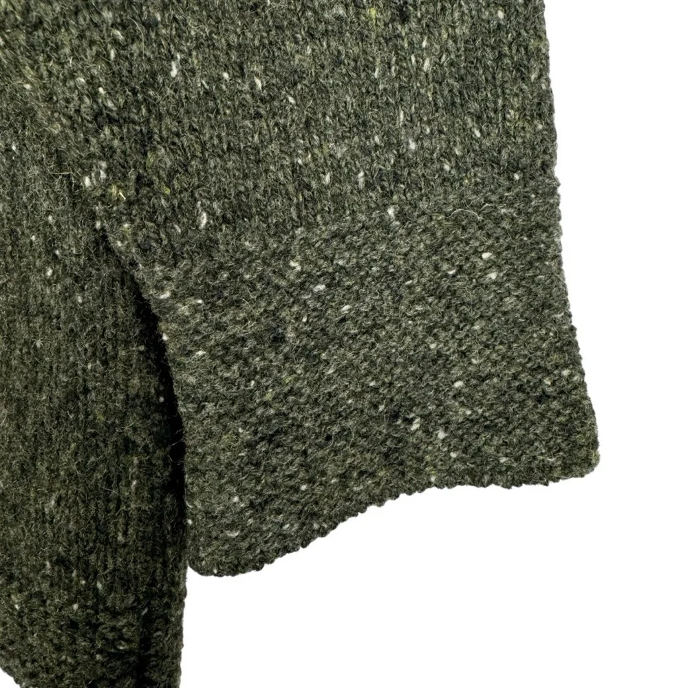 Kerry Traditions 100% Wool Cardigan Size M Green Womens Two Raws Button closure